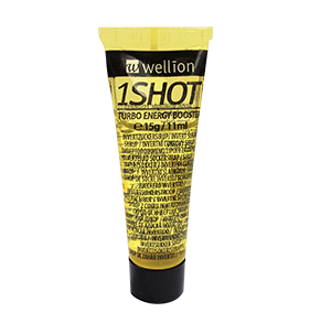 Wellion 1SHOT Invertzuckersirup Wellion 1SHOT Invertzuckersirup - der sofortige Energy-Shot in richtiger Portion. Liefert sofort und über einen längeren Zeitraum Energie durch 3 versch. Zuckerarten (Glukose, Saccharose, Fruktose). Angenehmer Vanillegeschmack. Wiederverschließbar. Foto Tube