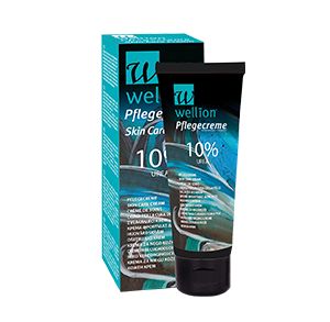 Wellion Pflegecreme Der enthaltene Harnstoff (10%) in der Wellion Pflegecreme bindet die Feuchtigkeit in der Haut und erhöht somit ihre Elastizität. Er vermindert eine übermäßige Verhornung, fördert die Wundheilung und beseitigt Juckreiz. Außerdem bietet er Schutz vor Bakterien und Pilzen. Foto